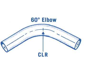 60° Round Aluminum Elbow