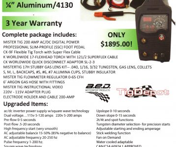 Dual Voltage Tig Welder Now on Sale!
